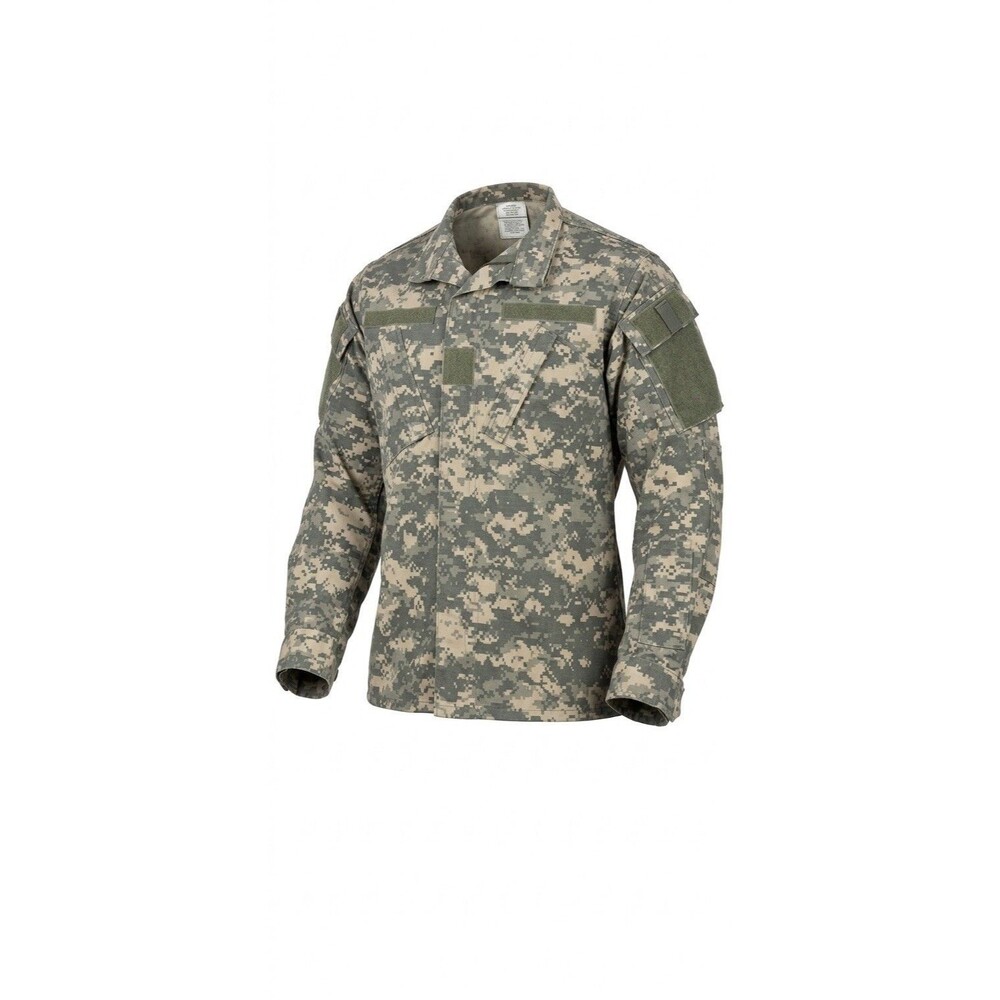US Army ACU Digital Camo Military Combat Uniform Jacket Shirt Men's Large